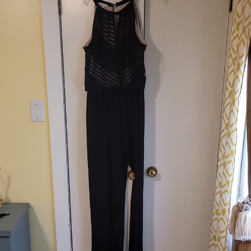 London Times Elegant Black Jumpsuit